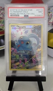 2016 Pokemon XY Black Star Promo PSA 9 Mythical Manaphy Full Art Holo #XY113 - Picture 1 of 2