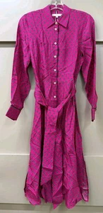 TOMMY HILFIGER Foulard Print Midi Shirt Dress - UK 6 / US 2 - £230 - Picture 1 of 14