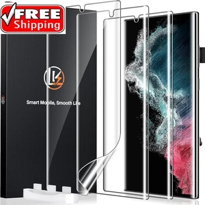 LK 3er Pack für Samsung Galaxy S22 Ultra Displayschutzfolie [kein Glas] Unterstützung - Bild 1 von 6