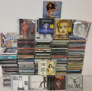 193 x 90s & 00s CD JobLot- Mika Maroon5 Olly Murs Timberlake La Roux Seal 23 - Picture 1 of 8