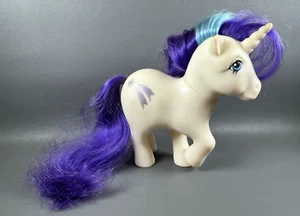 Vintage My Little Pony G1 Glory Shooting Star Unicorn 1983 Hasbro Purple Hair - Picture 1 of 8