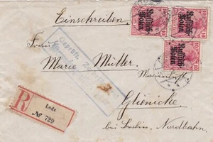 Poland 1915 postkarte/pocztówka ŁÓDŹ-Polecony - Picture 1 of 2
