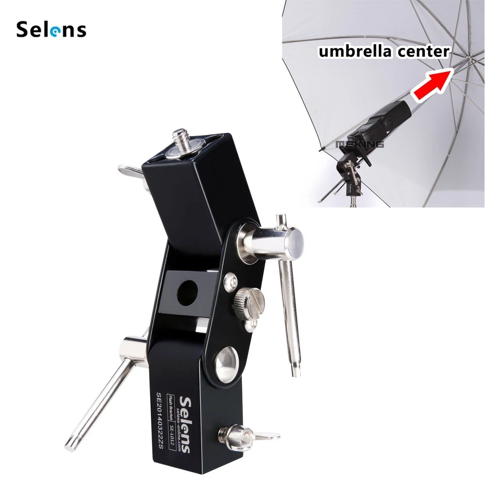 Selens Durable Flash Shoe Umbrella Holder Light Stand for Canon Nikon Yongnuo - Image 1 of 4