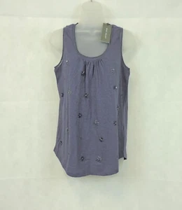Mint Velvet Embellished Vest Blue UK 8 rrp £59 Box90 AA 13 - Picture 1 of 5