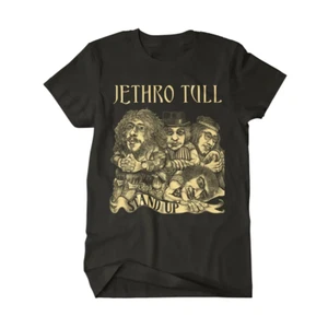 Vintage Jethro Tull Music Tour schwere Baumwolle schwarz volle Größe Hemd für Herren UR211 - Bild 1 von 3
