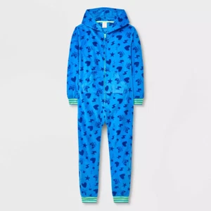 NEW Cat & Jack Boy's Gamer Pattern Union Suit Pajamas - Picture 1 of 3