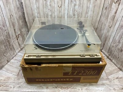 Antigo toca-discos Marantz TT 2200 acionamento direto toca-discos com caixa - Japão - Imagem 1 de 4