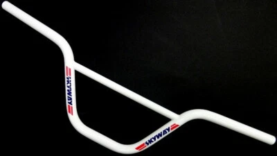 Skyway BMX Handlebar,6.75" RACE RETRO CRUISER WHITE OLDSCHOOL GT BMX SE NEW Foto 1 de 2