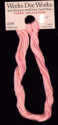 Weeks Dye Works Floss Collection 2278 HIBISCUS 5 yds Cross Stitch Needlepoint - Image 1 of 2