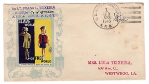 1945 Frank Teixeira WWII Patriotic APO1 Weigand w/ Artists for Victory Label - Picture 1 of 2