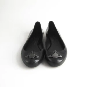 Vivienne Westwood Melissa Ballet Flats Black Jelly Womens Size EU 38 US 8 - Picture 1 of 9