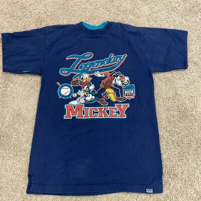 Vintage Mickey Mouse Disney T-Shirt Gear For Sports Made in USA- Medium - Image 1 of 4