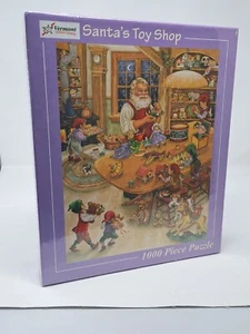Santa's Toy Shop 1000-Piece Jigsaw Puzzle by Vermont Christmas - Brand New - Picture 1 of 2