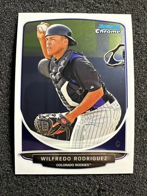WILFREDO RODRIGUEZ #BCP148 2013 Bowman Chrome QTY Colorado Rockies - Image 1 of 3