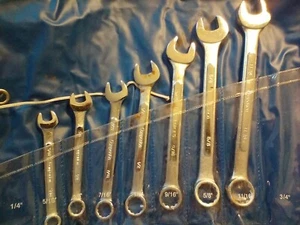 Companion 9 piece Wrench Tool Set 1/4 - 3/4, Open-Box End, SAE, Drop Forged - Picture 1 of 10