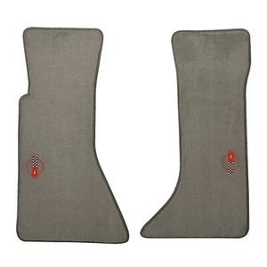 Floor Mats for 1984-1990 C4 Corvette Medium Gray Cut-Pile Carpet All Models - Picture 1 of 1