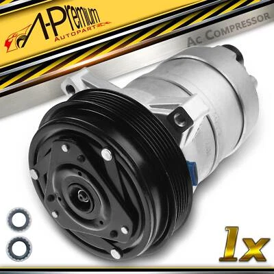 A-Premium AC Compressor w/ 6-Groove for Buick Regal Oldsmobile Delta 88 Pontiac - Image 1 of 4