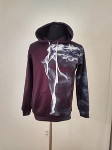 NEWCOSPLAY WOMEN WHITE FEMALE SHADOW DESIGN PULLOVER HOODIE - SIZE SMALL - Picture 1 of 10