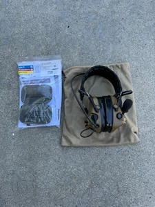 3M Peltor FDE Comtac V Single Comm Headset w/ Gel Cups & Bag - Picture 1 of 3