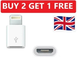 Micro USB To 8 Pin Adapter Converter For For Apple iPhone 6 7 8 X XS XR 11 12 13 - Picture 1 of 5