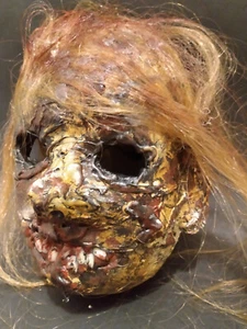 Original Pappmaché Mumifizierte Leiche Zombie Maske, Horror Maske, Gore Maske, blutig - Bild 1 von 7