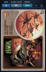 Topps Marvel Collect DIGITAL IN DETAIL THE INCREDIBLE HULK 922CC - Picture 1 of 1