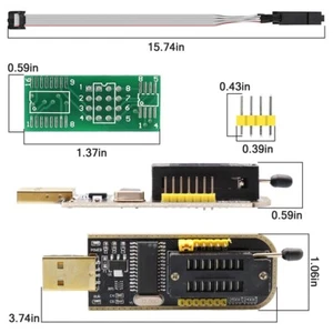 For SOIC8 Adapter and For CH341A For USB Programmer for Efficient Chip Access - Picture 1 of 7