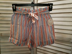 Jolie Joy Damenshorts Größe 3X mehrfarbig gestreift vorne zum Binden Übergröße - Bild 1 von 11