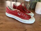 Vintage Vans Shoes Sneakers Women’s Sz 8 Red 80s 90s Made In USA Rare
