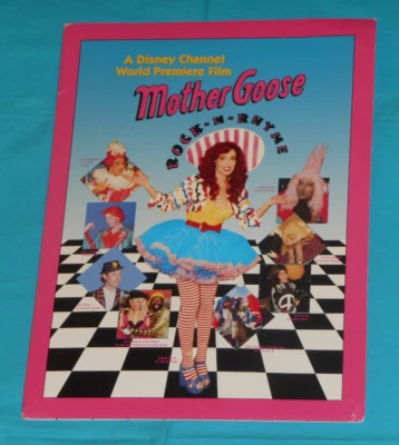 original 1990 The Disney Channel MOTHER GOOSE ROCK 'N RHYME PROMO KIT press kit - Image 1 of 4