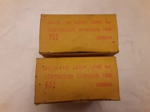 NOS Glo Brite 60 61 Corvair Tail Light Reverse Lense's 5950694 - Picture 1 of 3