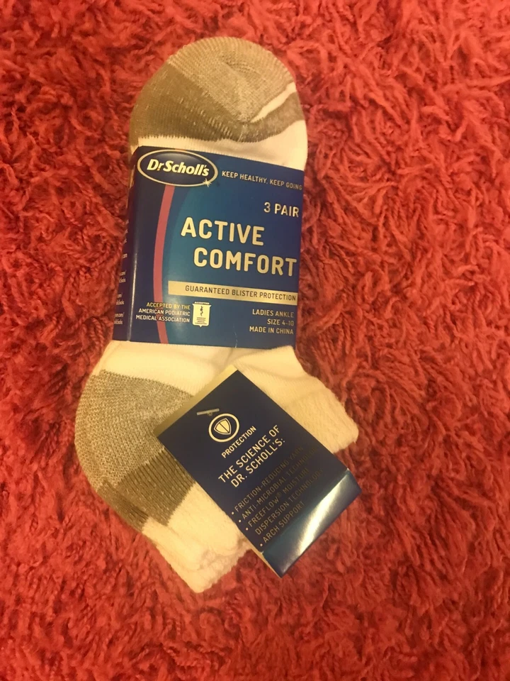 NWT Dr Scholl's Women's 3 Pack Comfort Blister Protection Scholls Ankle Socks  - Image 1 of 1