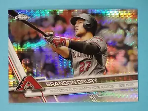 2017 Topps Chrome PRISM REFRACTOR Brandon Drury Arizona Diamondbacks #38 ⚾ - Picture 1 of 2