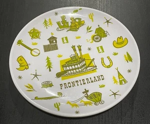 Walt Disney Parks Frontierland Piatto da Collezione in Melamina 8" WDW - Foto 1 di 5
