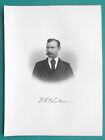 WILLIAM E. POULSON Chicago Top Life Insurance Agent - 1876 Portrait Print