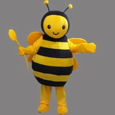 蜜蜂吉祥物服装卡通蜜蜂动物角色扮演派对礼服套装成人尺寸 — 第 1/3 张图片