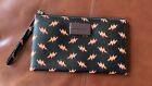 BIMBA Y LOLA SPANISH CLASSIC CANVASS LEATHER CLUTCH BAG. GREAT CONDITION