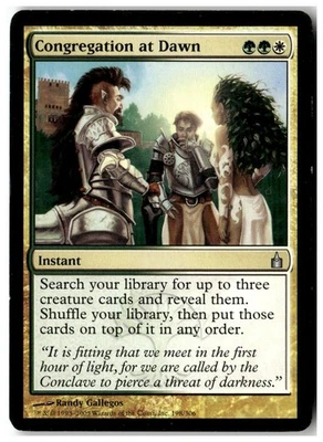 MTG Congregation at Dawn - Ravnica: City of Guilds Heavily Played English - Image 1 of 2