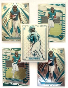 Lot 5 Brian Thomas Jr. 2024 RCs Panini Phoenix & Absolute 1 Insert Contours - Picture 1 of 2