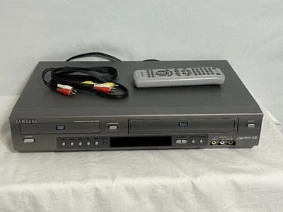 Samsung DVD-V3650 4 cabeças Hi-Fi combo DVD VCR VHS sistema com controle remoto e cabos - Imagem 1 de 4