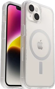 OtterBox iPhone 14 & iPhone 13 Symmetry Series+ Case - CLEAR , ultra-sleek, snap - Picture 1 of 4