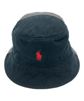 POLO RALPH LAUREN × VIGAS Sombrero Cubo Personalizado Negro x Gris Foto 1 de 4