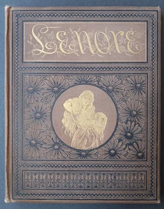Lenore Pictorial Cloth Book - 1886 by Edgar Allan Poe First Edition - Imagen 1 de 21