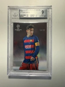 2015-2016 Topps UFEA CL Showcase Red /25  ULTRA RARE Pop 1 Beckett Grade 9  - Picture 1 of 2
