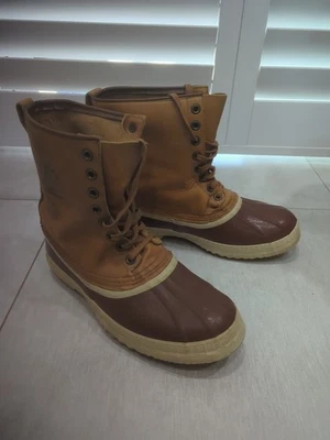 Botas Sorel PARA HOMBRES Premium Cheyenne Cuero Crudo TALLA 12 USADAS Bonitas Envíos Gratis JSS Foto 1 de 4