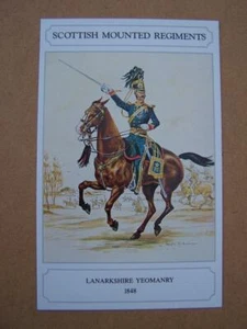 Uniforme militar postal impresa regimientos montados escoceses - Imagen 1 de 1