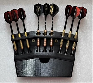 Wandmontierter Darthalter mit Schublade - kompakte Aufbewahrung für Darts - 25+ Farben - Bild 1 von 36