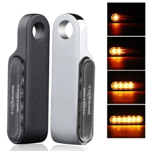 2X Mini Motocicleta Frontal LED Señales de Giro Luz Intermitente Indicador Lámpara Ámbar 12V - Imagen 1 de 14