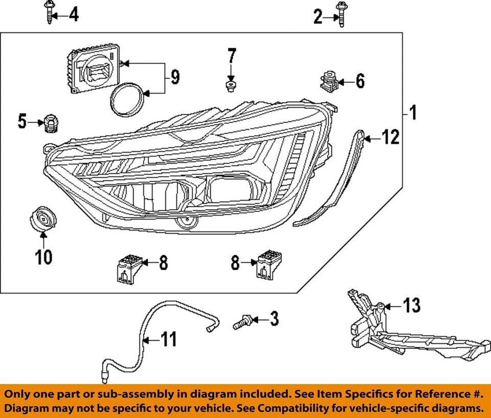 AUDI OEM A6 Quattro Faro Faro Luz Lámpara-Faro Conjunto Perno N91177601 Foto 1 de 1
