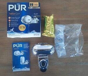 PUR Ultimate With Max Ion Triple Action Water Filtration System Silver Chrome 